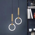 Brass Pendant Lights Factory - OEM Dimmable Circle Kitchen Island Bedside