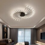 Black Gold Ceiling Lamp Manufacturer - OEM Minimalist Ultra Thin Dining Room