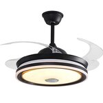 Retractable Ceiling Fan Factory - OEM 2024 New Design Flush Mount LED