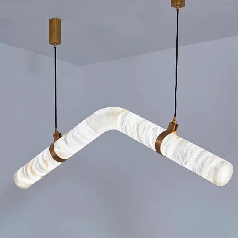 Marble Chandelier Manufacturer - OEM Minimalist Dining Room Linear Lighting