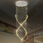 Crystal Ball Chandelier Manufacturer - OEM Hotel Mall Lobby Staircase Lighting