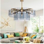Farmhouse Pendant Light Manufacturer - OEM High Quality Smoky Gray Glass Nordic