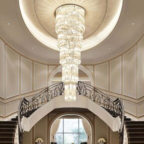 Crystal Chandelier Manufacturer - OEM Multi Layers Custom Villa Lighting