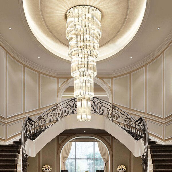 Crystal Chandelier Manufacturer - OEM Multi Layers Custom Villa Lighting