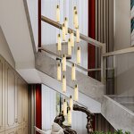 Alabaster Chandelier Factory - OEM Modern Villa Staircase Ceiling Light