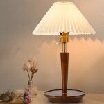 Wood Table Lamp Manufacturer - OEM American Retro Fabric Desk Wireless Charger