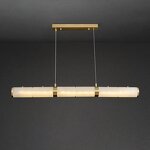 Linear Pendant Light Factory - OEM Nordic Dining Room Brass Alabaster Light