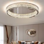 Gold Ring Chandelier Factory - OEM American 60cm Stainless Steel Crystal