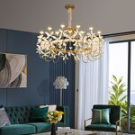 Crystal Chandelier Factory - OEM Nordic Modern Flower K9 Decorative Lighting