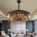 Black Crystal Chandelier Factory - OEM Modern Crystal Pendant Lights Luxury