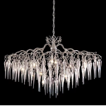 Silver Chandelier Manufacturer - OEM Art Deco Staircase Hotel Raindrop Light