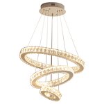 Adjustable Chandelier Manufacturer - OEM Height Adjustable Ring Crystal Linear