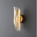 Acrylic Wall Lamp Manufacturer - OEM Modern Creative Metal Transparent Streamer