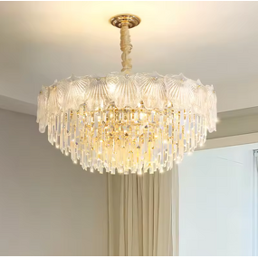 Feather Chandelier Manufacturer - OEM Trending French Vintage Glass Ceiling