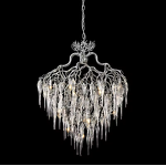 Silver Chandelier Manufacturer - OEM Art Deco Staircase Hotel Raindrop Light