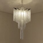 Aluminum Tassel Chandelier Factory - OEM Trending Villa Silver Nordic Artistic