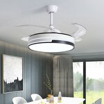 Ceiling Fan Factory - OEM European Simple White 72 Inch LED