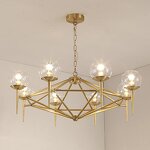 Glass Ball Pendant Light Factory - OEM Height Adjustable Creative Living Room