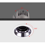 Mini Spotlight Factory - OEM Ceiling Cabinet 3w Recessed SMD 4x4 Metal Black