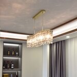 Stainless Steel Chandelier Factory - OEM Indoor Luxury Linear Round Ceiling