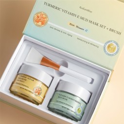 RadiantRise面部护理油控制舒缓深层清洁紧致皮肤护理产品姜黄维生素E泥刷面膜