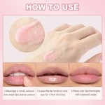 Private Label Lip Care Strawberry 2 in 1 Organic Moisturiizng Exfoliating Sugar Lip Lightening Scrub