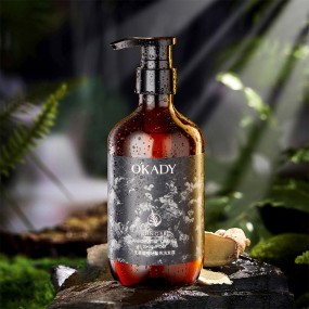 OKADY 500ml Ginger Arborvitae Leaf Brightening Oil-control Hair-Loss Prevention Hair-Repairing Shampoo