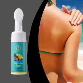 自有品牌有机天然美白维生素C护肤保湿玻尿酸自美黑泡沫