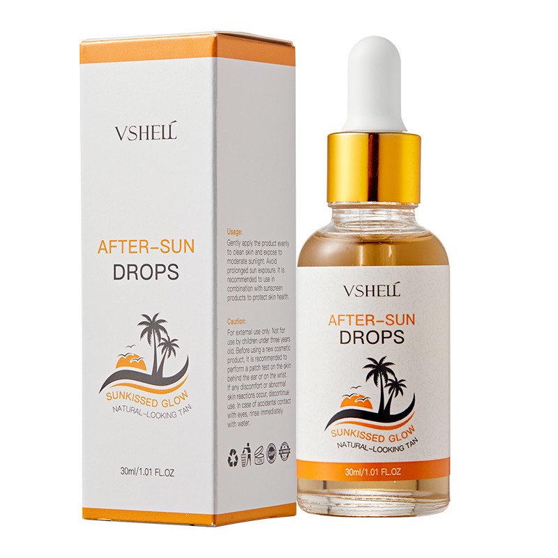 Factory Private Label OEM ODM Premium Moisturizing Organic Self Tanning Serum Oil for Skin Care