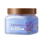 Vshell OEM甘油身体磨砂膏干燥皮肤温和薰衣草香味纯素成分