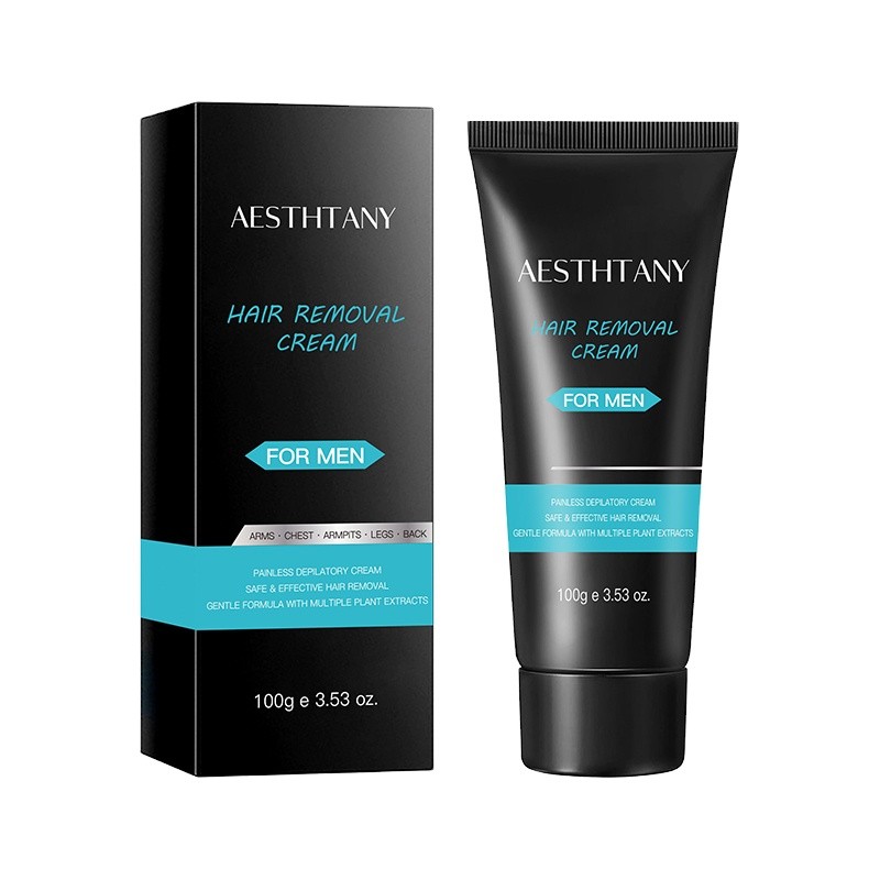 OEM ODM 5 Mins Efficiency Private Label Natural Organic Herbal Full Body Painless Depilatory Men Permanent Hair Removal Cream