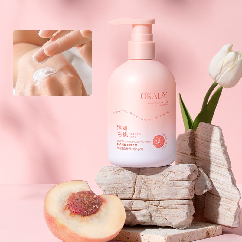 Moisturizes Softens Nourishes Skin Enhances Smoothness and Radiance Sweet Peach Vitamin C Hand Cream