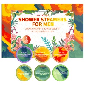 Shower Steamers for Men 6 Pack Valentines Day Gifts for Him Shower Bombs Aromatherapy with Essential Oil