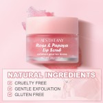 Private Label Lip Care Strawberry 2 in 1 Organic Moisturiizng Exfoliating Sugar Lip Lightening Scrub