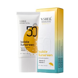 面向面部和身体的防水轻量保湿防晒霜，具有广谱防晒SPF50