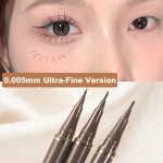 定制高品质的最佳彩妆液笔无跳跃眼线笔沥青黑色眼线笔防水液体眼线笔