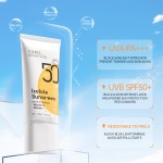 面向面部和身体的防水轻量保湿防晒霜，具有广谱防晒SPF50