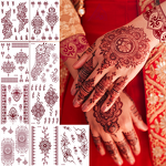 Henna Sticker Factory - Custom Red Maroon Sexy Finger Temporary Tattoo