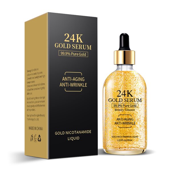 24K Gold Serum Factory - Moisturizing Whitening Anti Aging Acne Removing