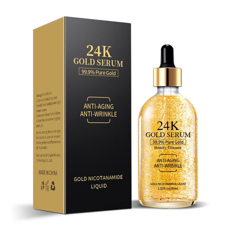 24K Gold Serum Factory - Moisturizing Whitening Anti Aging Acne Removing
