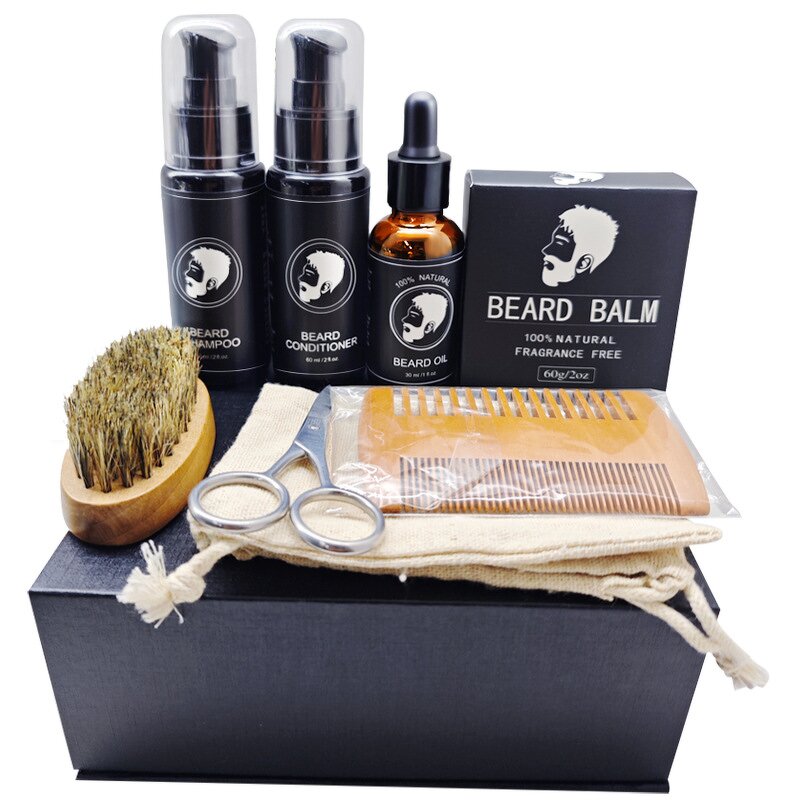 Beard Care Kit Factory - Custom Packaging Straight Razor Shea Butter