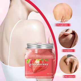 Body Scrub Factory - New Product Strawberry Flavor Exfoliating Cream Salt