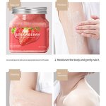 Body Scrub Factory - New Product Strawberry Flavor Exfoliating Cream Salt