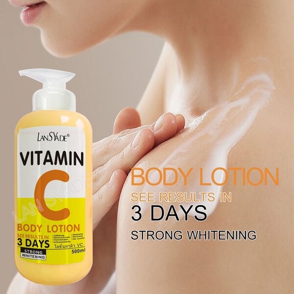 Body Lotion Factory - Hot Sale VE Brightening 500ml Hydroxy Acids Vitamin C