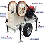 Mini Jaw Crusher Factory - OEM Portable Diesel Engine Granite Crushing