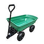 Garden Dump Cart Factory - OEM China OEM Green 4 Wheels Wagon Trailer