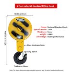 Rotating Hook Manufacturer - OEM Heavy Duty Alloy Crane 8mm Wire Sling