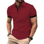 Polo Shirt Factory - Wholesale Men's Casual Solid Color Button Neck
