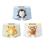 Boys Boxer Briefs Factory - 3Pcs Anti-Static Carton Modal Comfortable Soft