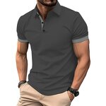 Polo Shirt Factory - Wholesale Men's Casual Solid Color Button Neck